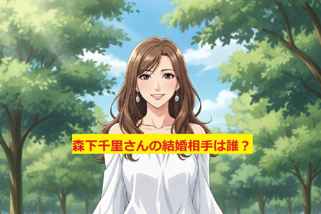 【2025年版】森下千里に結婚相手（旦那）はいない！